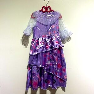 Encanto ISABELLA Purple Floral Kids Costume Dress